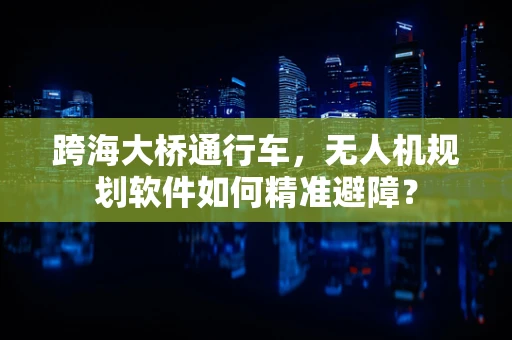 跨海大桥通行车，无人机规划软件如何精准避障？