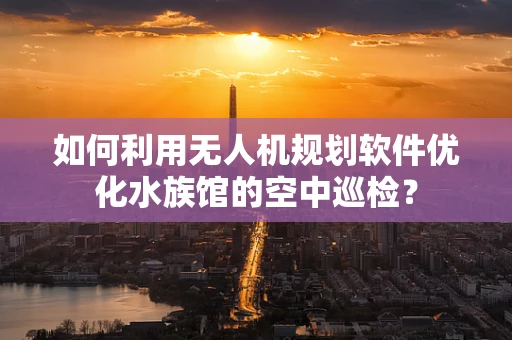 如何利用无人机规划软件优化水族馆的空中巡检？