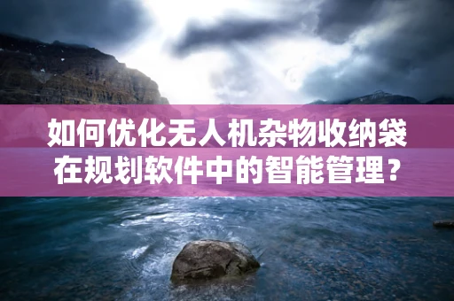 如何优化无人机杂物收纳袋在规划软件中的智能管理？