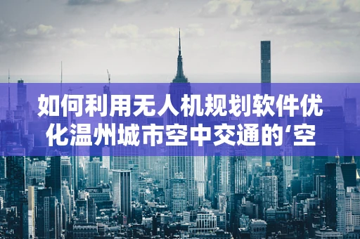 如何利用无人机规划软件优化温州城市空中交通的‘空中视角’？