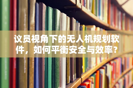 议员视角下的无人机规划软件，如何平衡安全与效率？