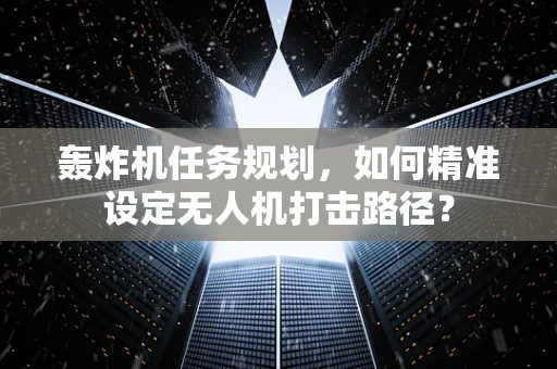 轰炸机任务规划，如何精准设定无人机打击路径？