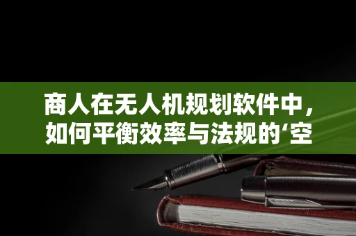 商人在无人机规划软件中，如何平衡效率与法规的‘空中舞蹈’？