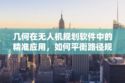 几何在无人机规划软件中的精准应用，如何平衡路径规划的复杂性与效率？