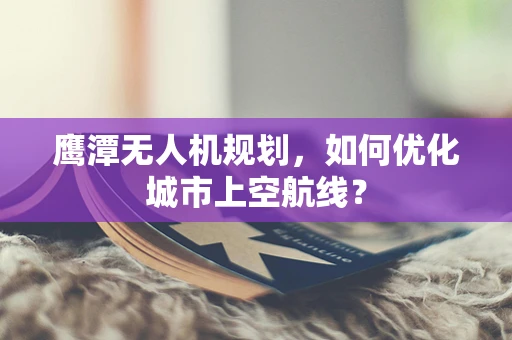 鹰潭无人机规划，如何优化城市上空航线？