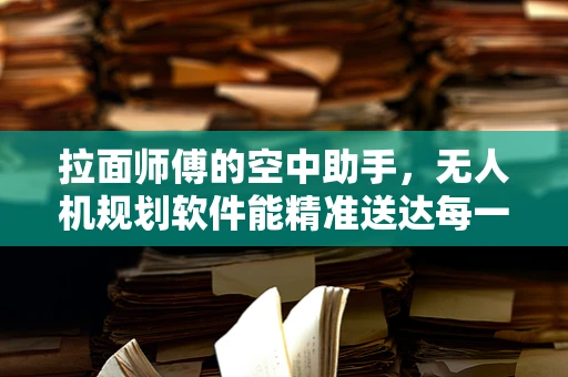 拉面师傅的空中助手，无人机规划软件能精准送达每一碗拉面的‘魂’吗？