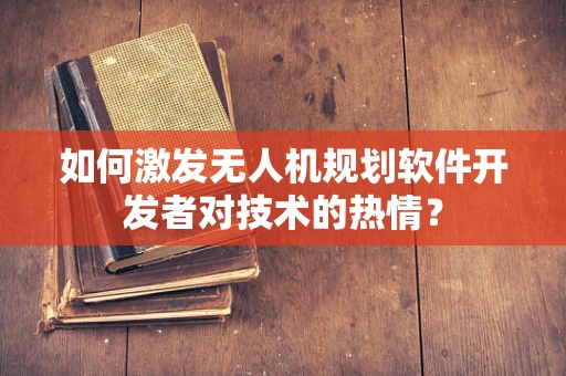 如何激发无人机规划软件开发者对技术的热情？