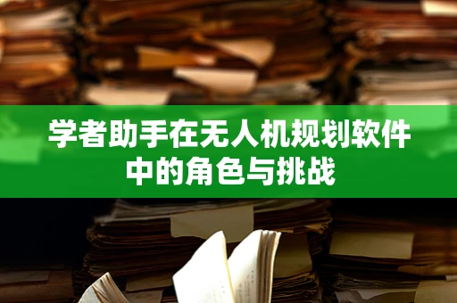 学者助手在无人机规划软件中的角色与挑战